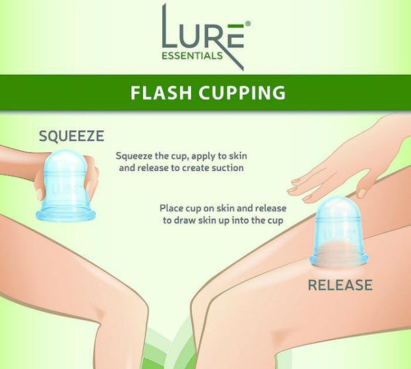 Lure Anti Cellulite Cupping Therapy Set - Massager Cupping Kit with 3  Silicone Massage Cups - Cellulite Cupping Sets Use with Cellulite Oil -  Sculpt