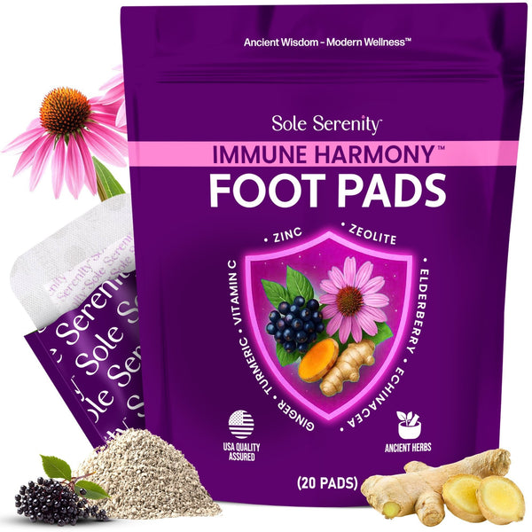 Immune Harmony Detox Foot Pads with Elderberry, Zinc