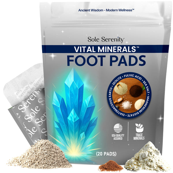 Vital Minerals Detox Foot Pads with Fulvic Acid, Sea Salt, Magnesium