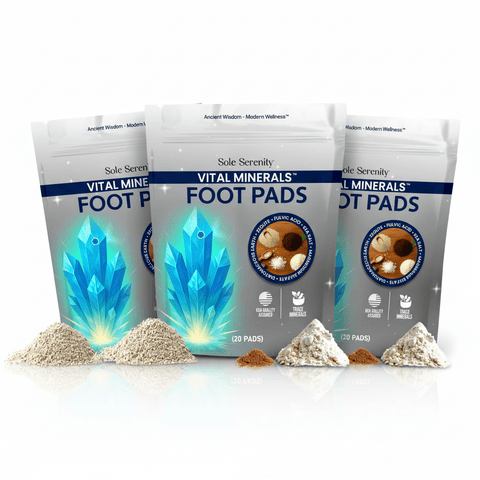 Vital Minerals Detox Foot Pads with Fulvic Acid, Sea Salt, Magnesium