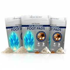 Vital Minerals Detox Foot Pads with Fulvic Acid, Sea Salt, Magnesium
