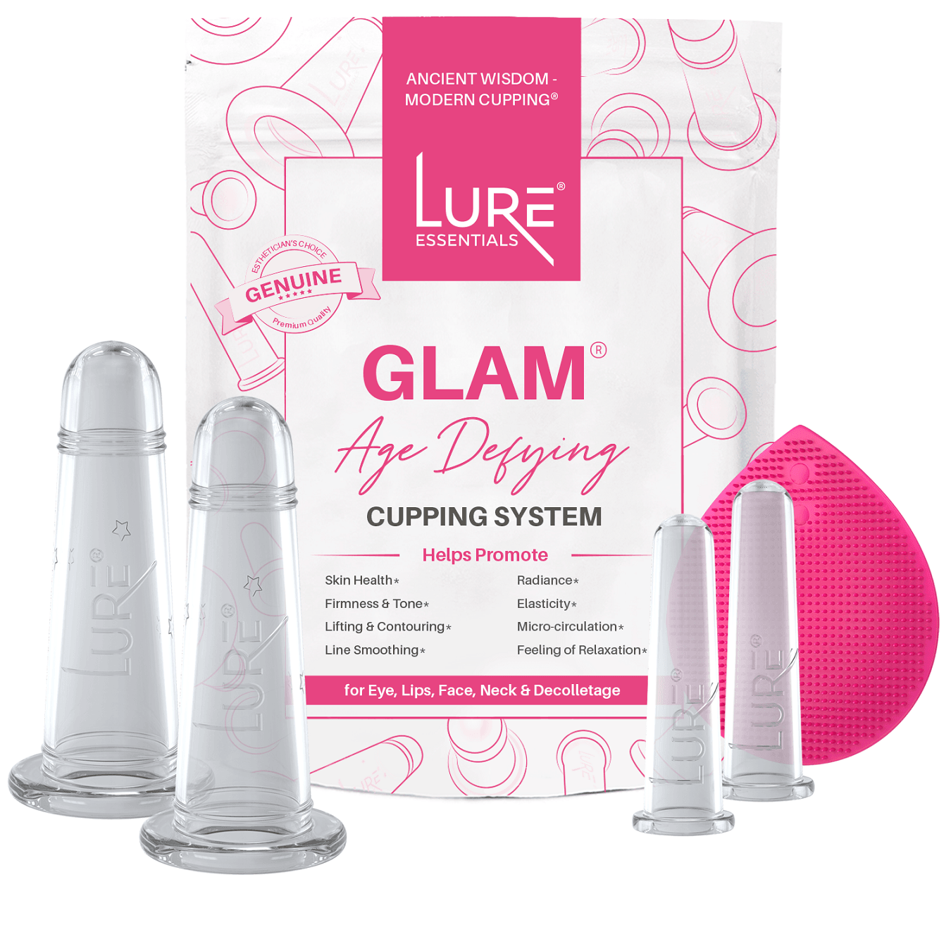 GLAM Face Cupping Set - Clear