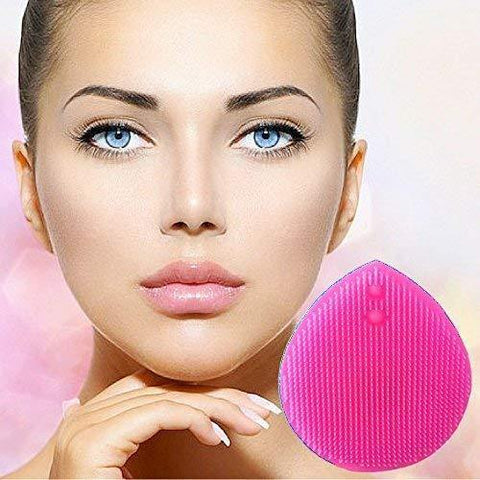 Pink Silicone Facial Brush.